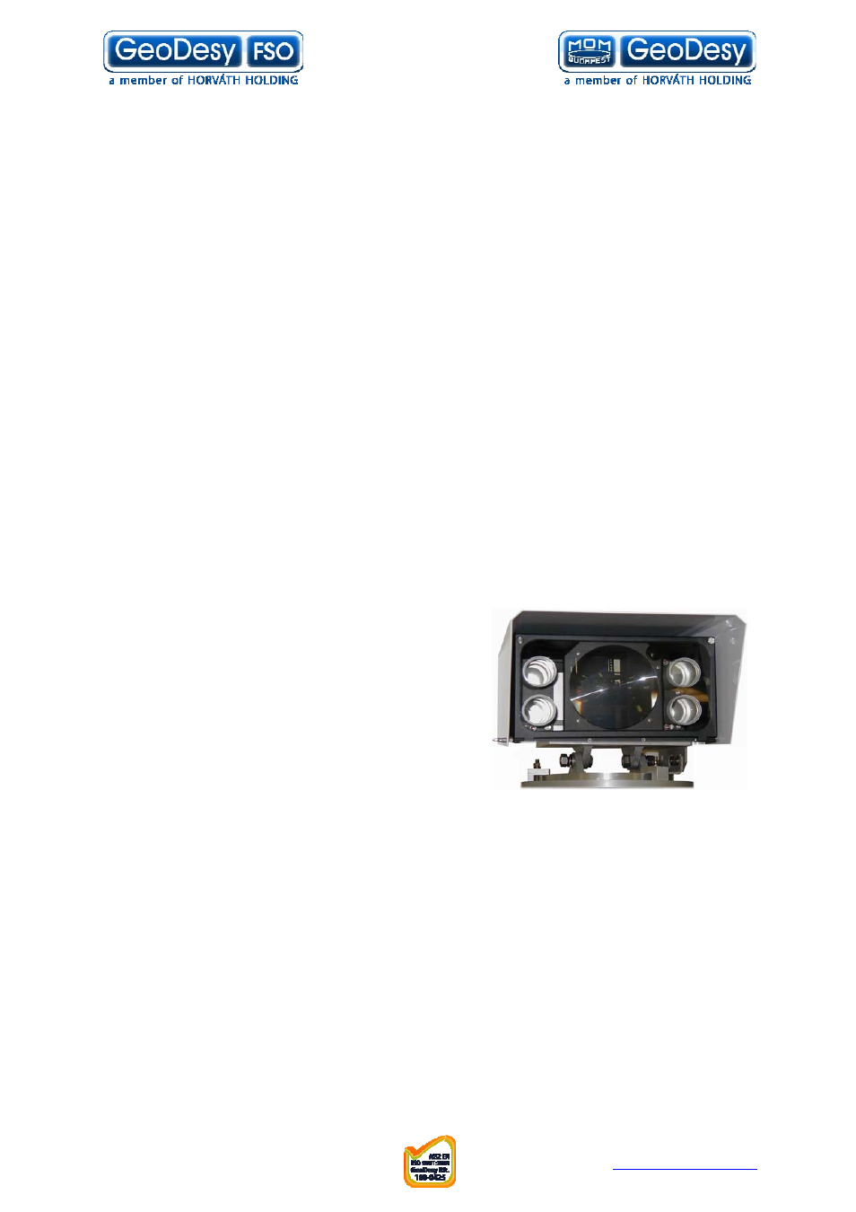 6 geodesy-fso gd2500 series, Geodesy-fso gd2500 series | GeoDesy FSO GD series User Manual | Page 13 / 79