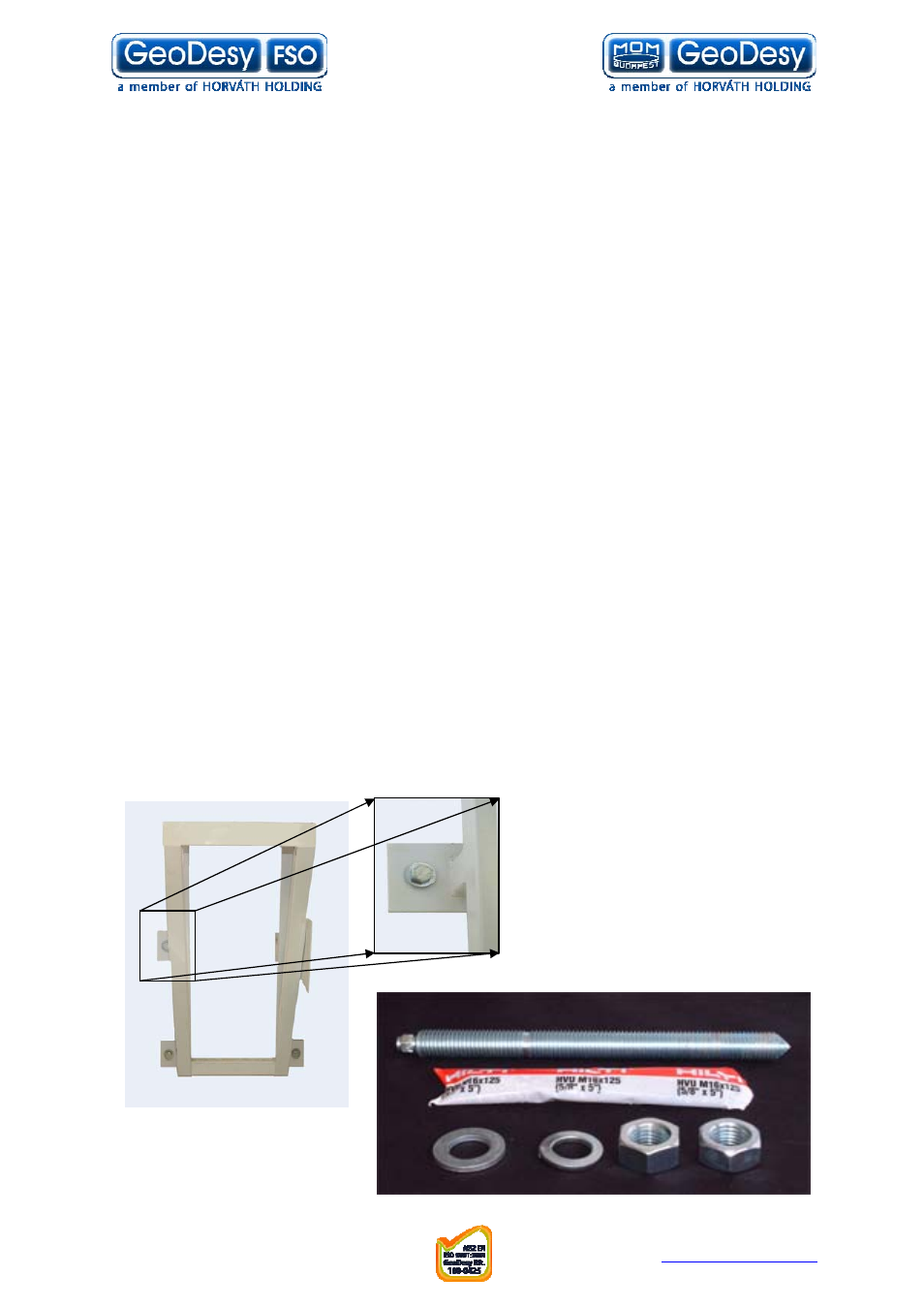 1 fixing high-end product range brackets, The mounting bracket, Fixing high-end product range brackets | GeoDesy FSO GD series User Manual | Page 30 / 79