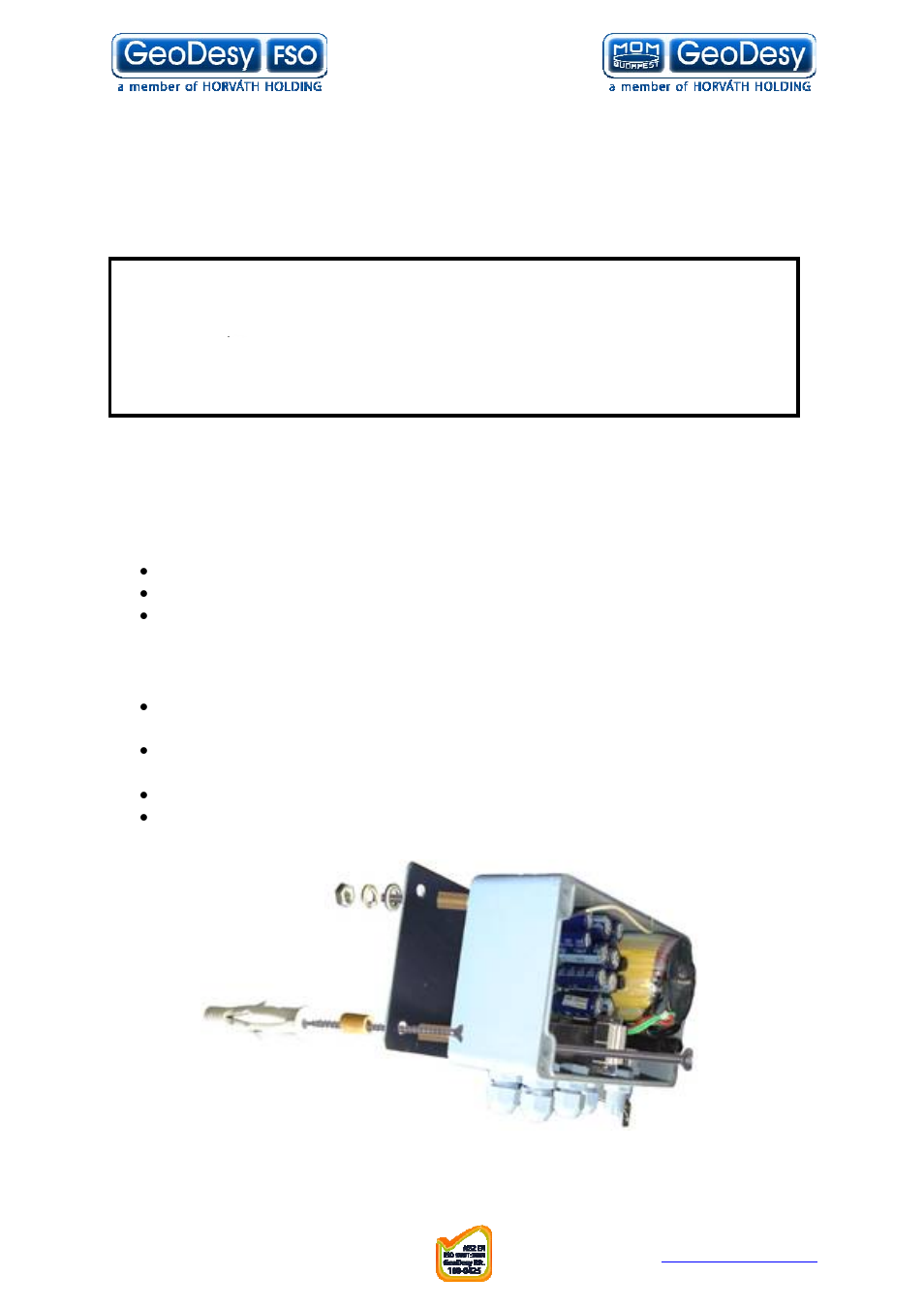 GeoDesy FSO GD series User Manual | Page 35 / 79