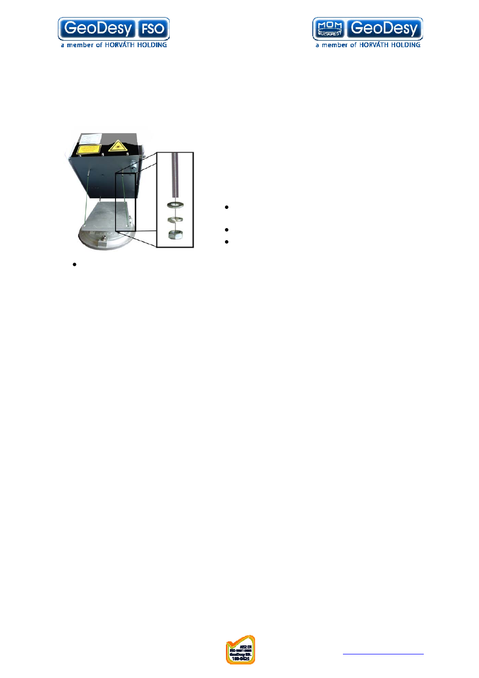 3 fixing the heads, Fixing the heads | GeoDesy FSO GD series User Manual | Page 38 / 79