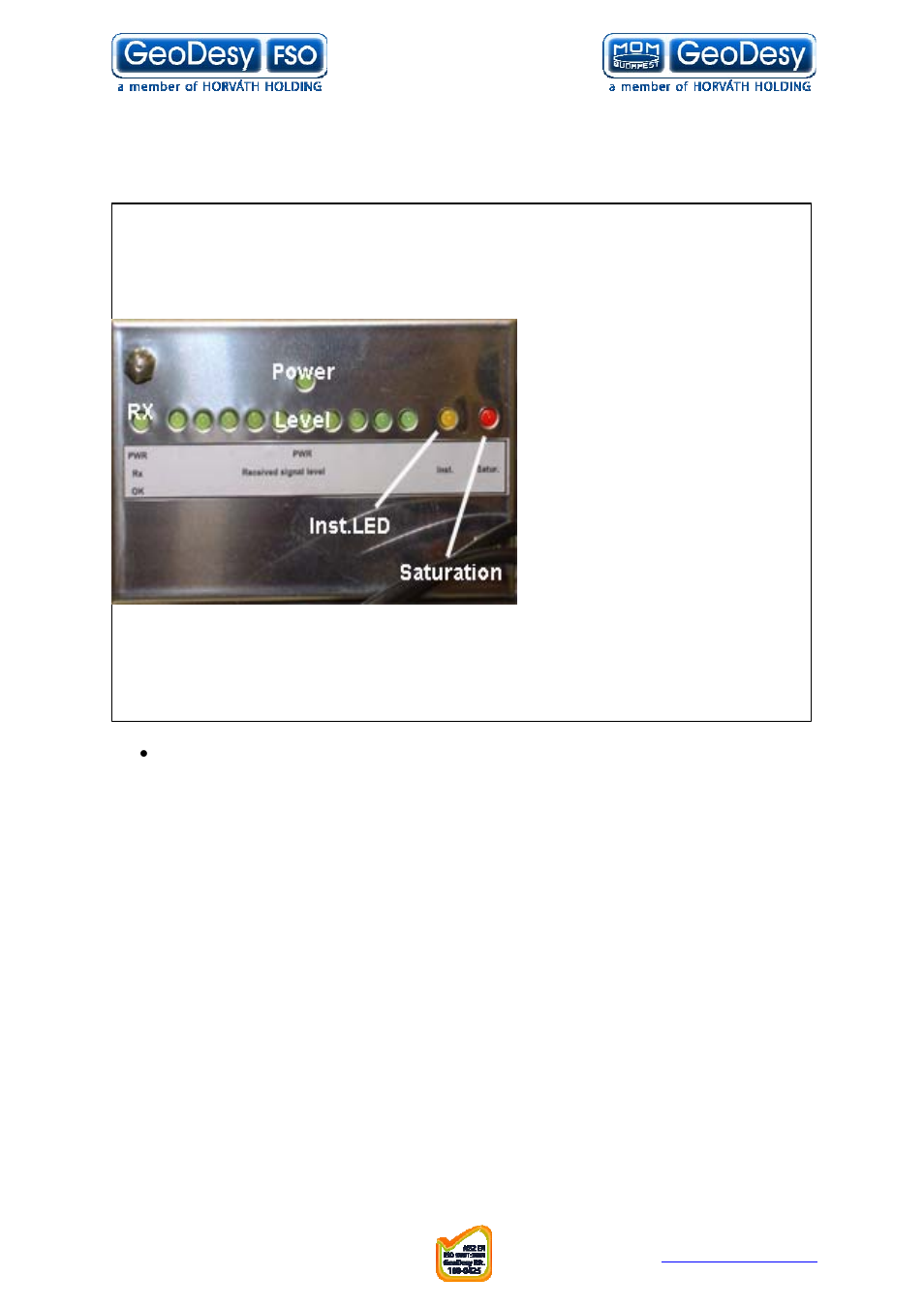 GeoDesy FSO GD series User Manual | Page 40 / 79