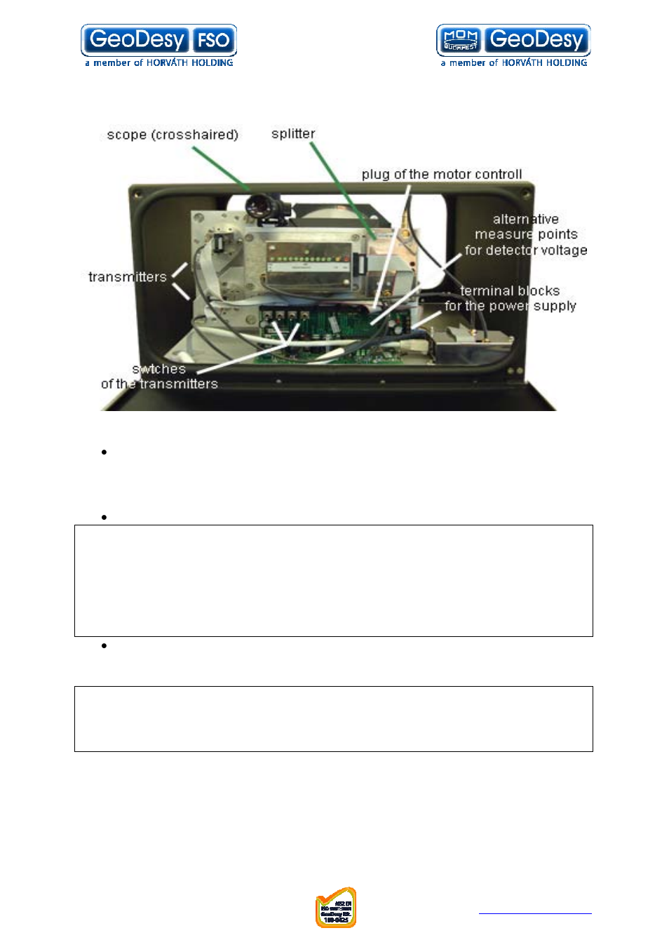 GeoDesy FSO GD series User Manual | Page 41 / 79