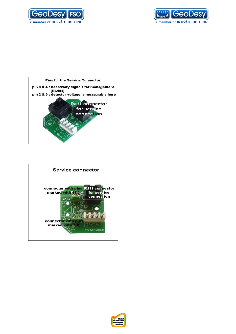 6 connecting to the management, Connecting to the management | GeoDesy FSO GD series User Manual | Page 46 / 79