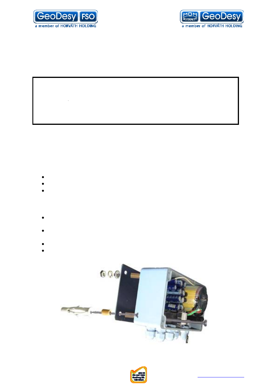 GeoDesy FSO GD series User Manual | Page 49 / 79