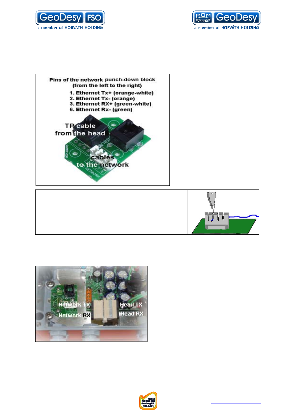 5 connecting to your network, Connecting to your network | GeoDesy FSO GD series User Manual | Page 58 / 79