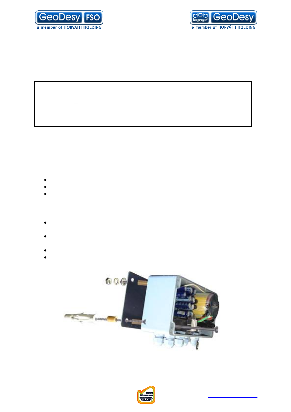 GeoDesy FSO GD series User Manual | Page 62 / 79