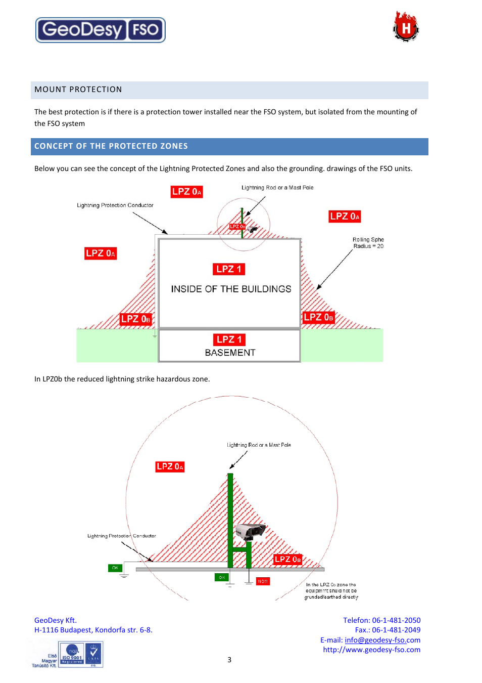 GeoDesy FSO lightning protection requirements for FSO User Manual | Page 3 / 4