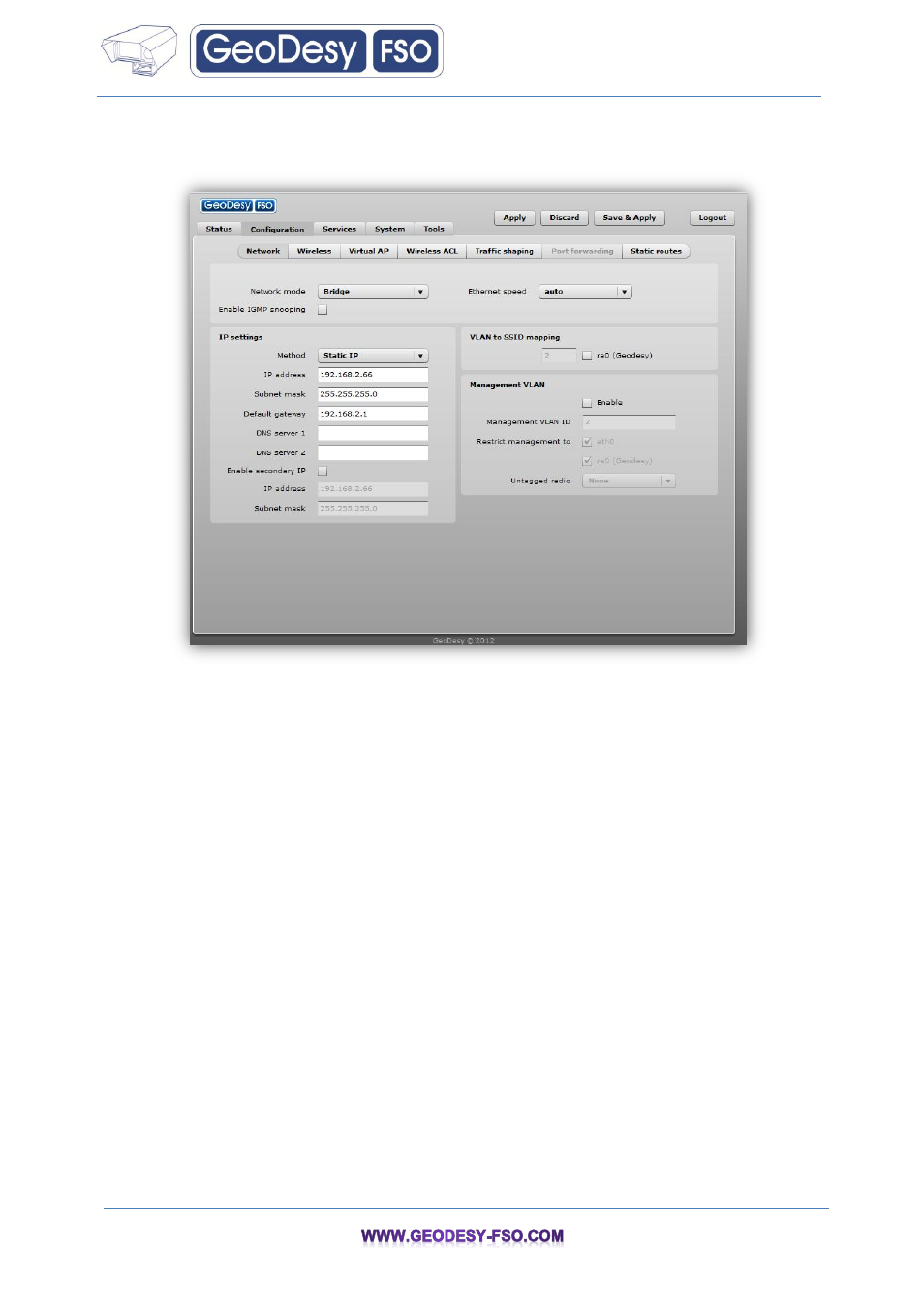 GeoDesy FSO GeoData20 series User Manual | Page 11 / 70