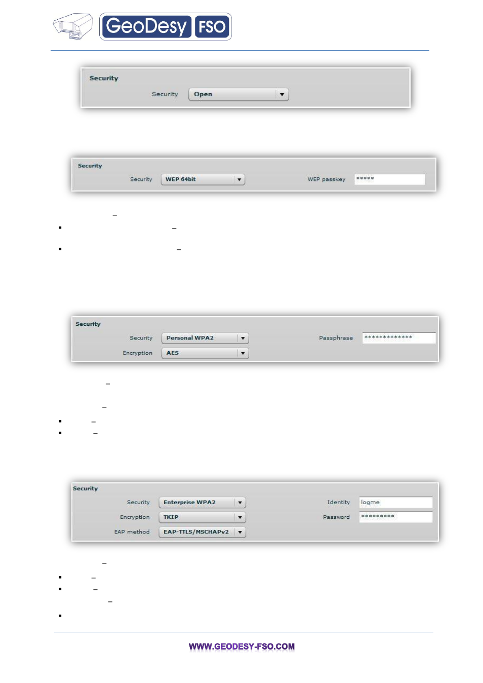 GeoDesy FSO GeoData20 series User Manual | Page 36 / 70