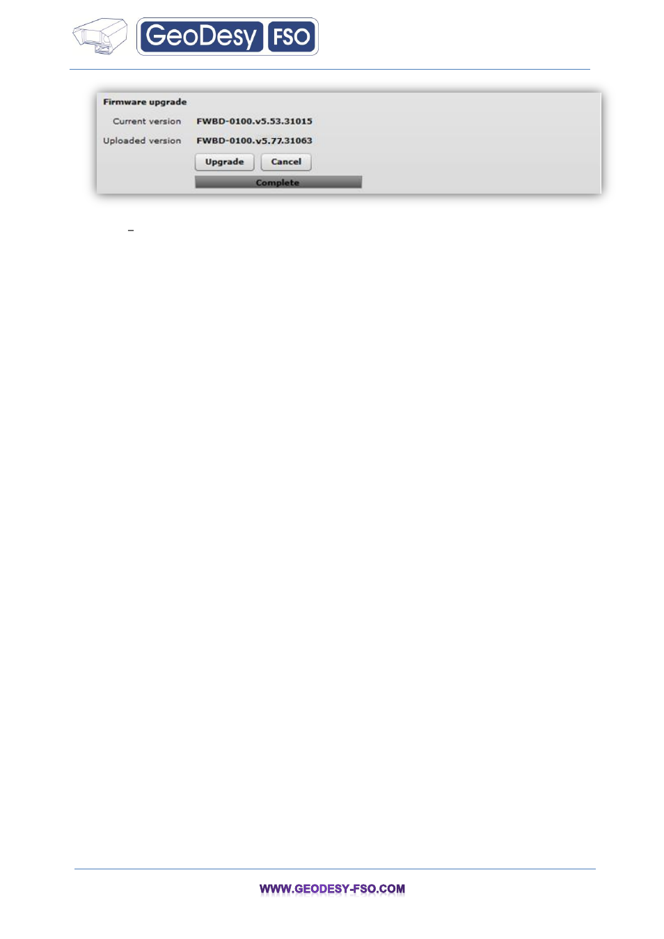 GeoDesy FSO GeoData20 series User Manual | Page 55 / 70