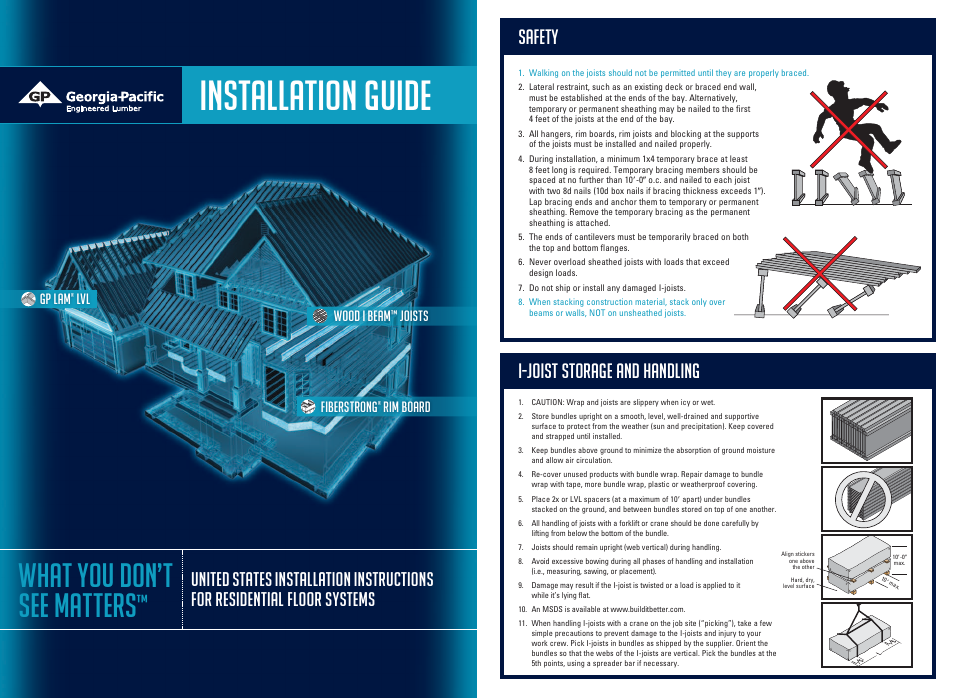 Georgia-Pacific Engineered Lumber User Manual | 8 pages