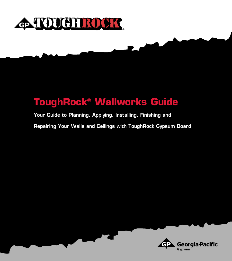Georgia-Pacific ToughRock Gypsum Board User Manual | 9 pages