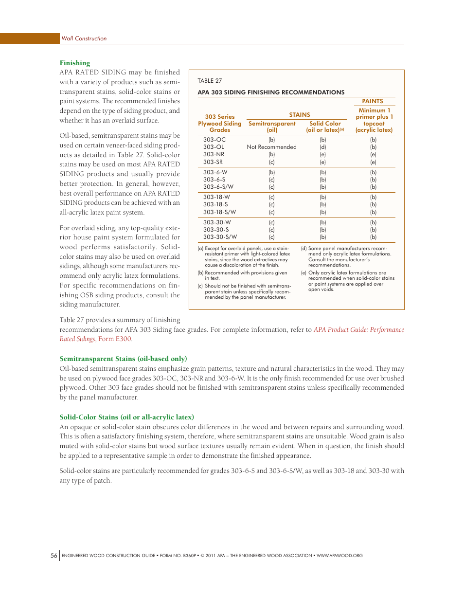 Georgia-Pacific APA Engineered Wood Construction Guide - Walls User Manual | Page 15 / 21