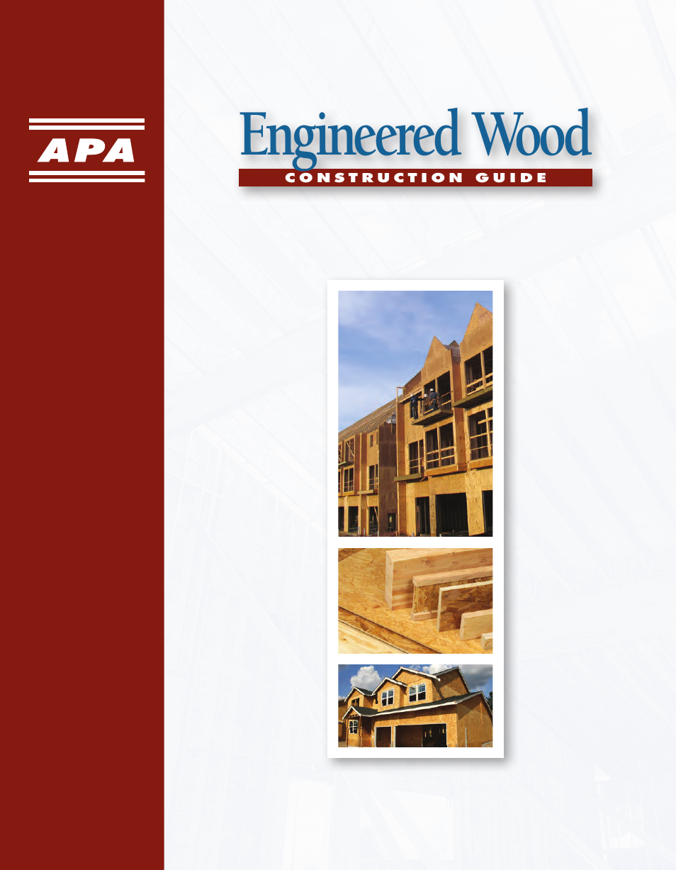 Georgia-Pacific APA Engineered Wood Construction Guide - Floors User Manual | 19 pages