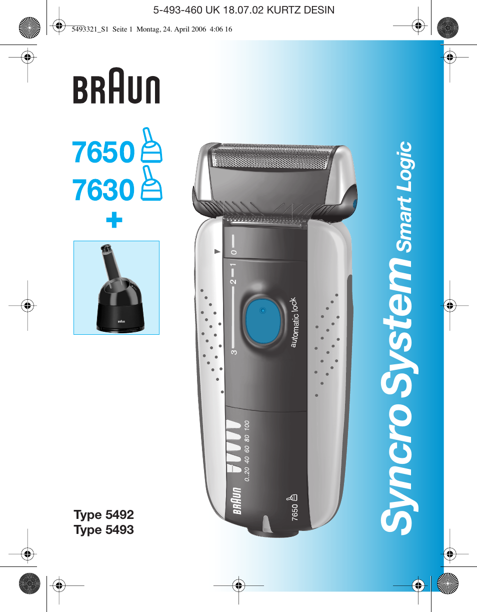 Braun 7650 User Manual | 60 pages