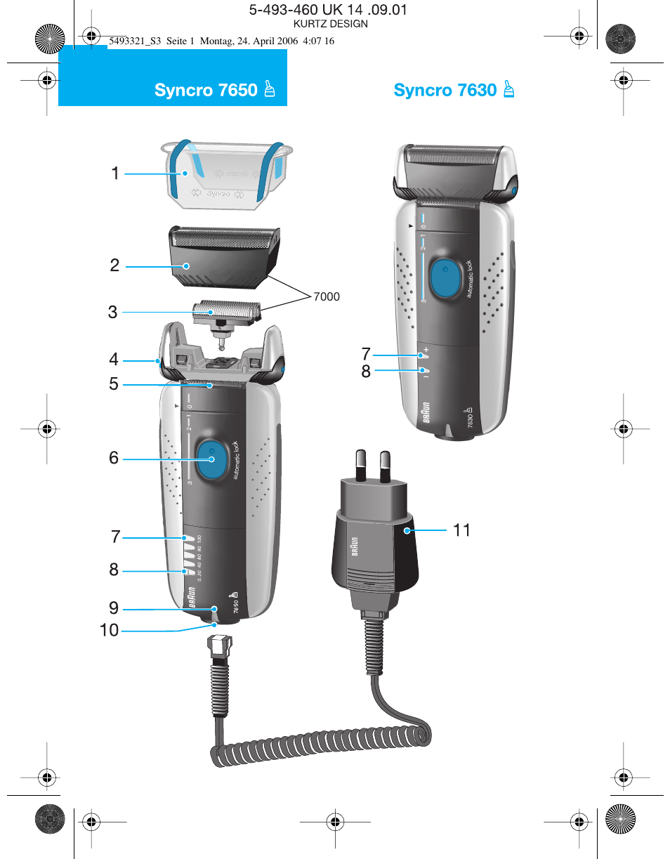 Braun 7650 User Manual | Page 3 / 60