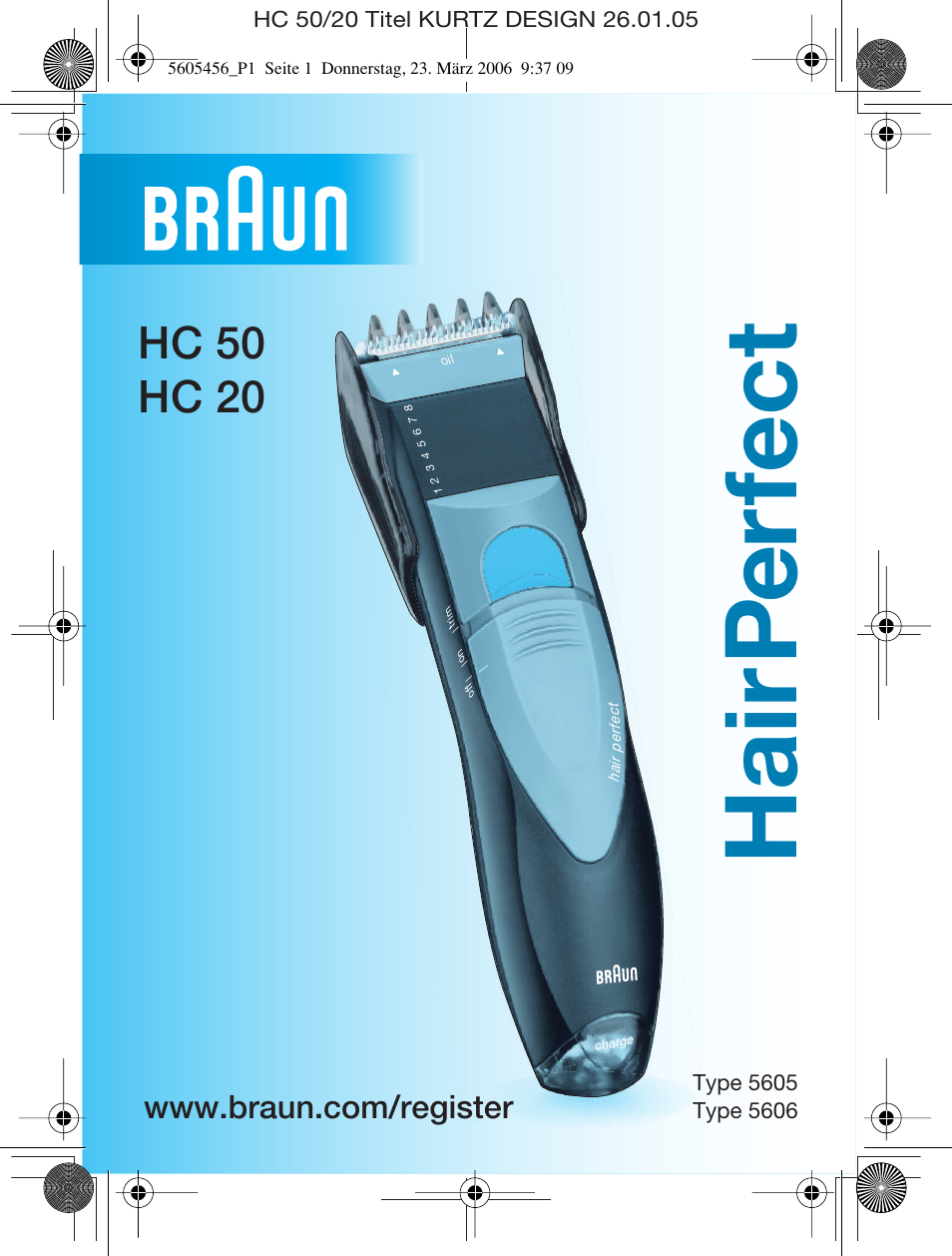 Braun HC 50 User Manual | 62 pages