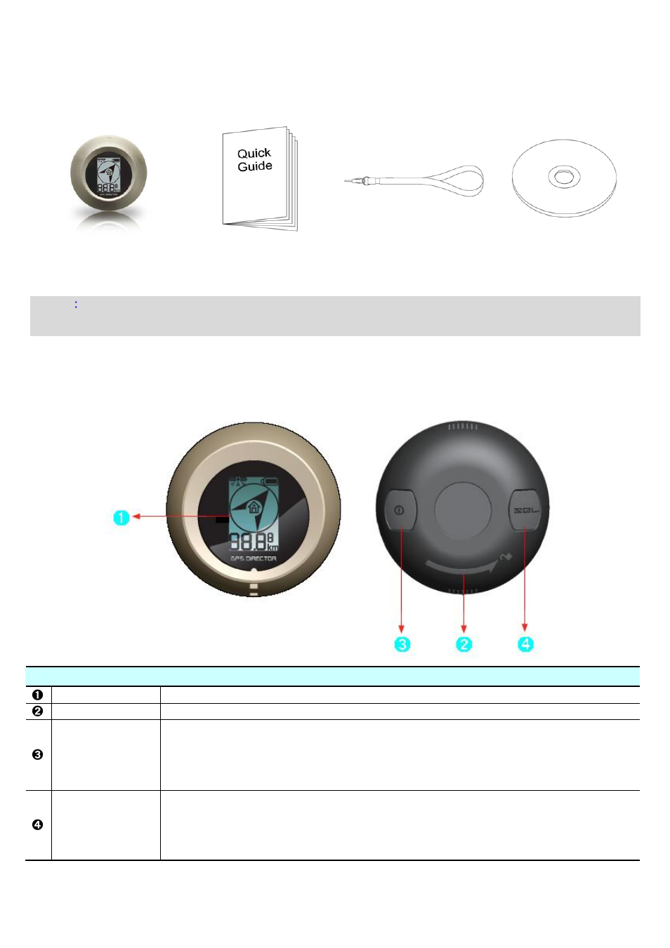 Accessories, Appearance | GLOBALSAT GD-101 Quick Start User Manual | Page 2 / 5