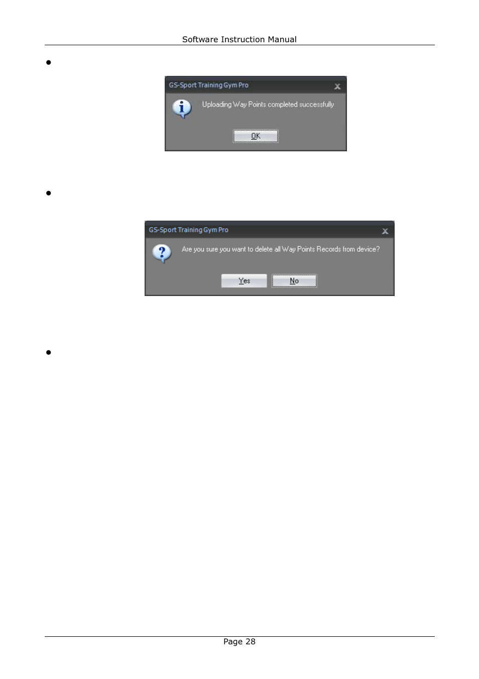 3 routes | GLOBALSAT Training Gym Pro v1.2 Instruction Manual User Manual | Page 28 / 39