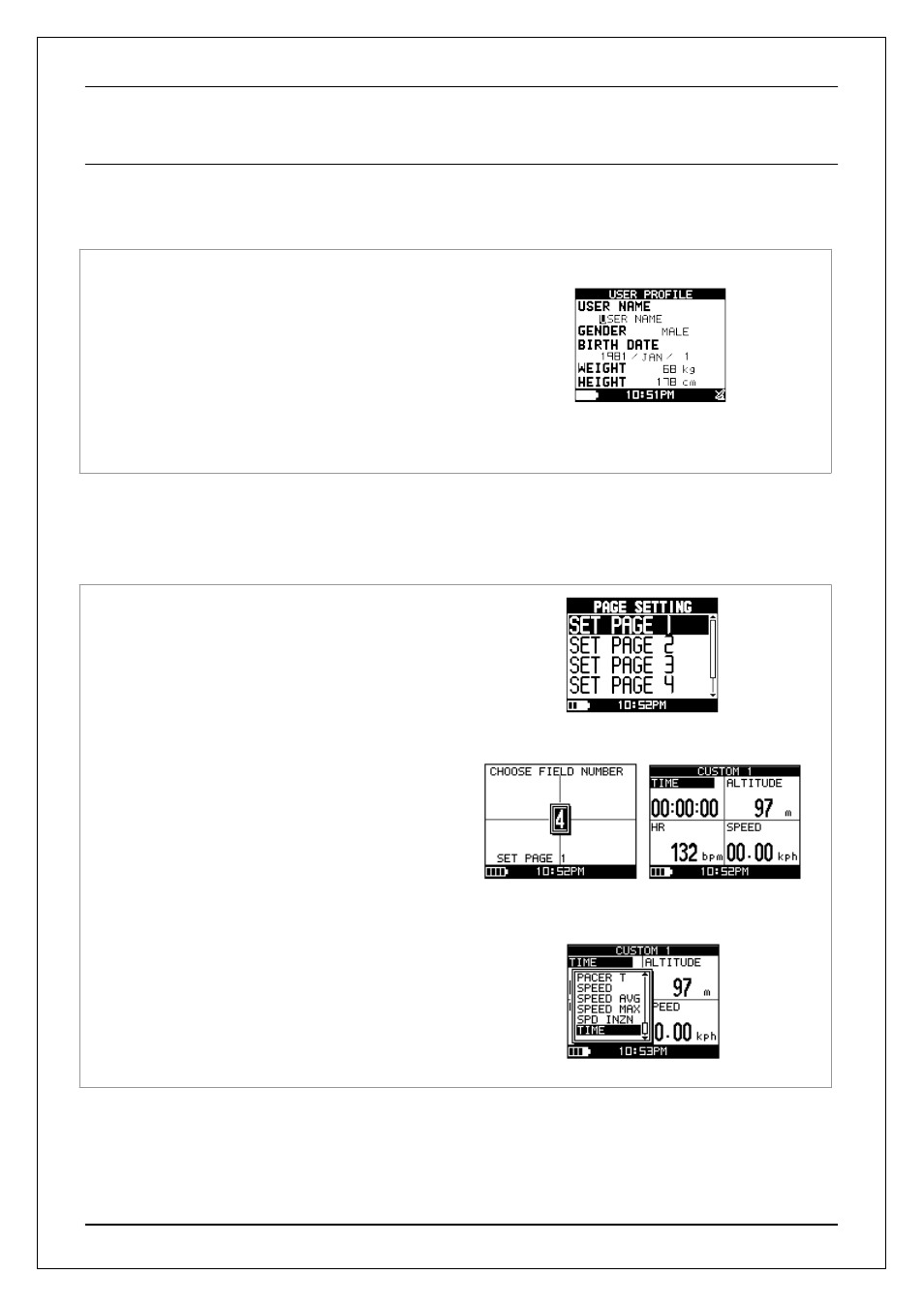 10 configuration, 1 user profile, 2 set custom page | GLOBALSAT GH-625XT v3.0 User manual User Manual | Page 38 / 46