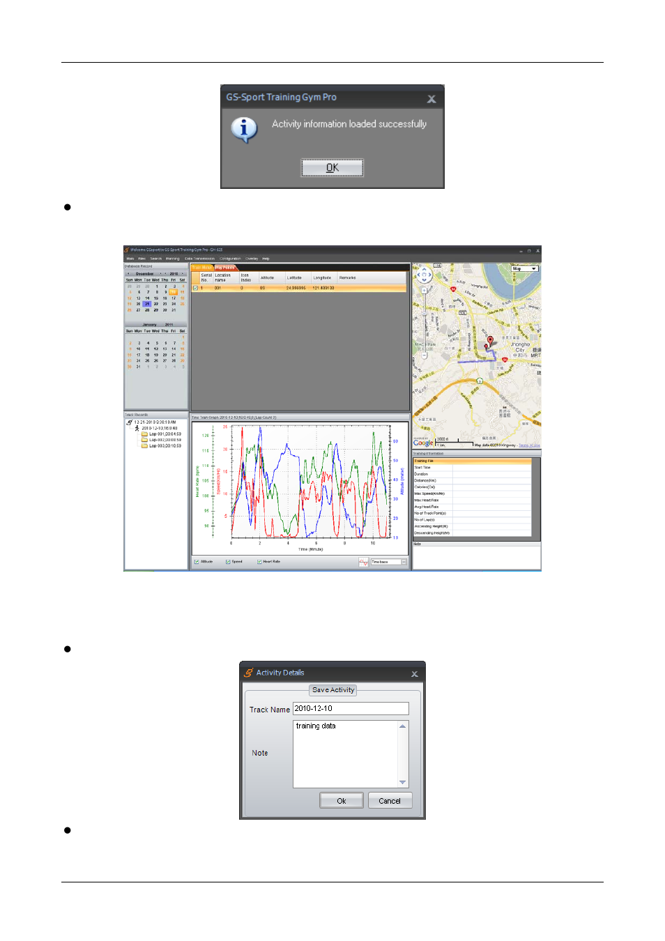 2 export activity | GLOBALSAT Training Gym Pro v1.0 Instruction Manual User Manual | Page 14 / 30