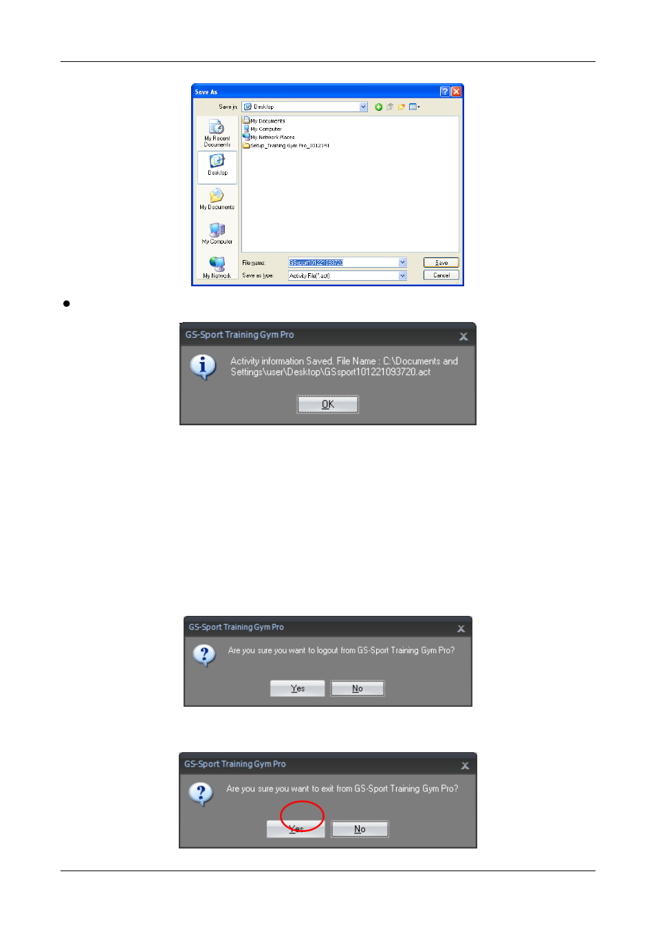 3 capture google map, 4 show on google map, 5 show on google earth | 6 log out, 7 exit | GLOBALSAT Training Gym Pro v1.0 Instruction Manual User Manual | Page 15 / 30