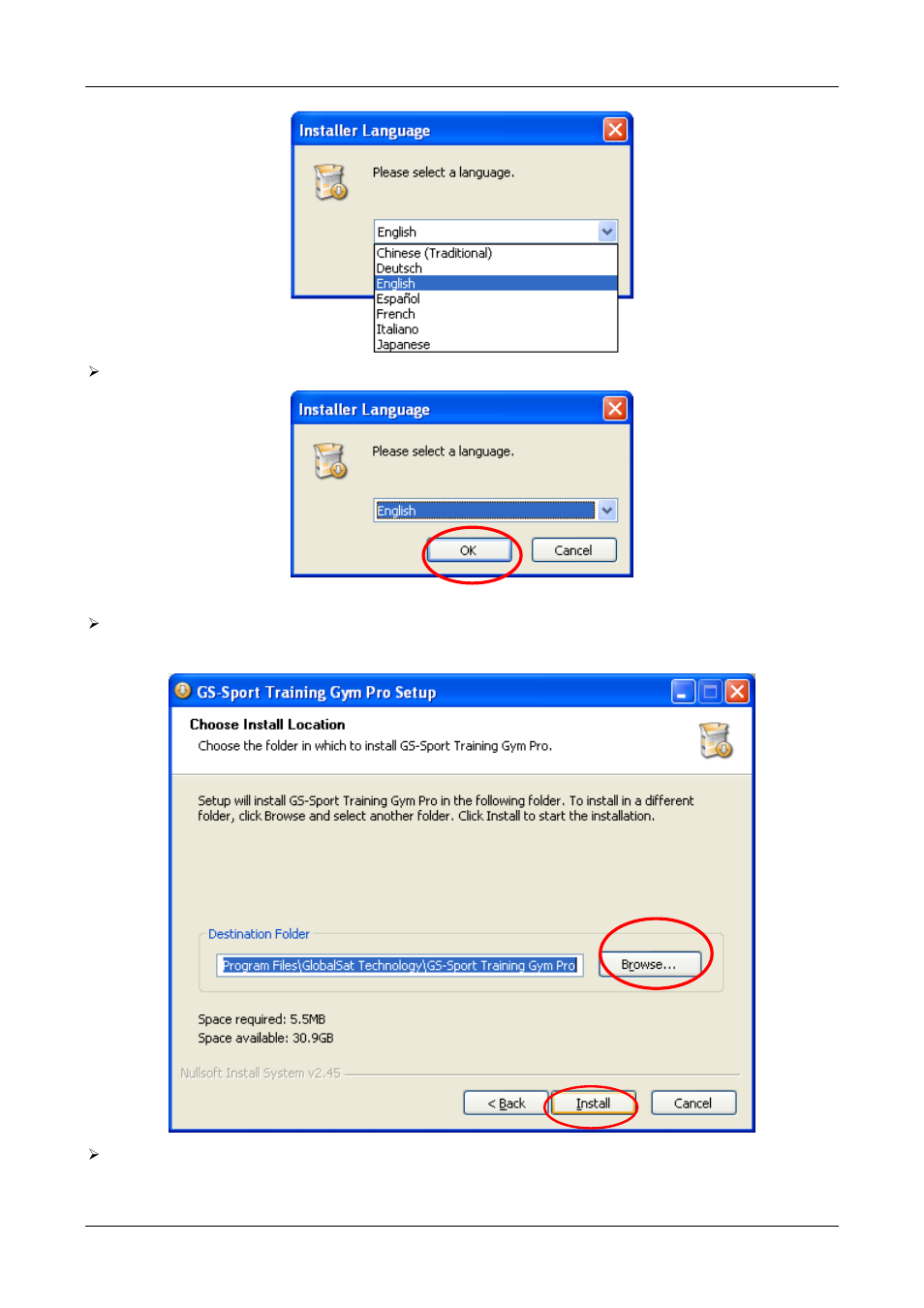 GLOBALSAT Training Gym Pro v1.0 Instruction Manual User Manual | Page 6 / 30
