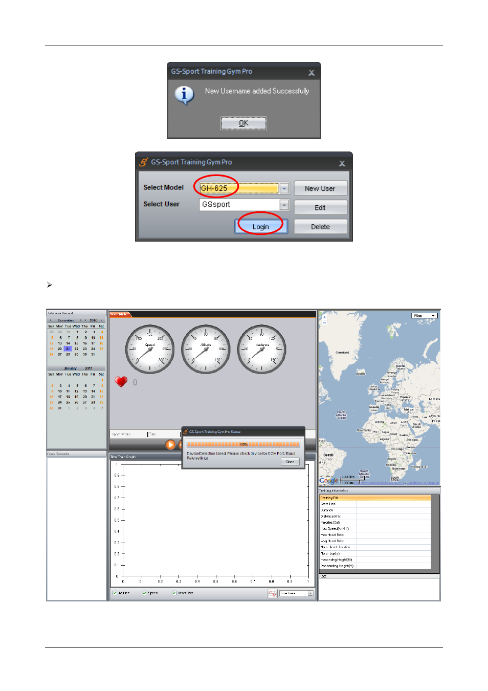 GLOBALSAT Training Gym Pro v1.0 Instruction Manual User Manual | Page 8 / 30