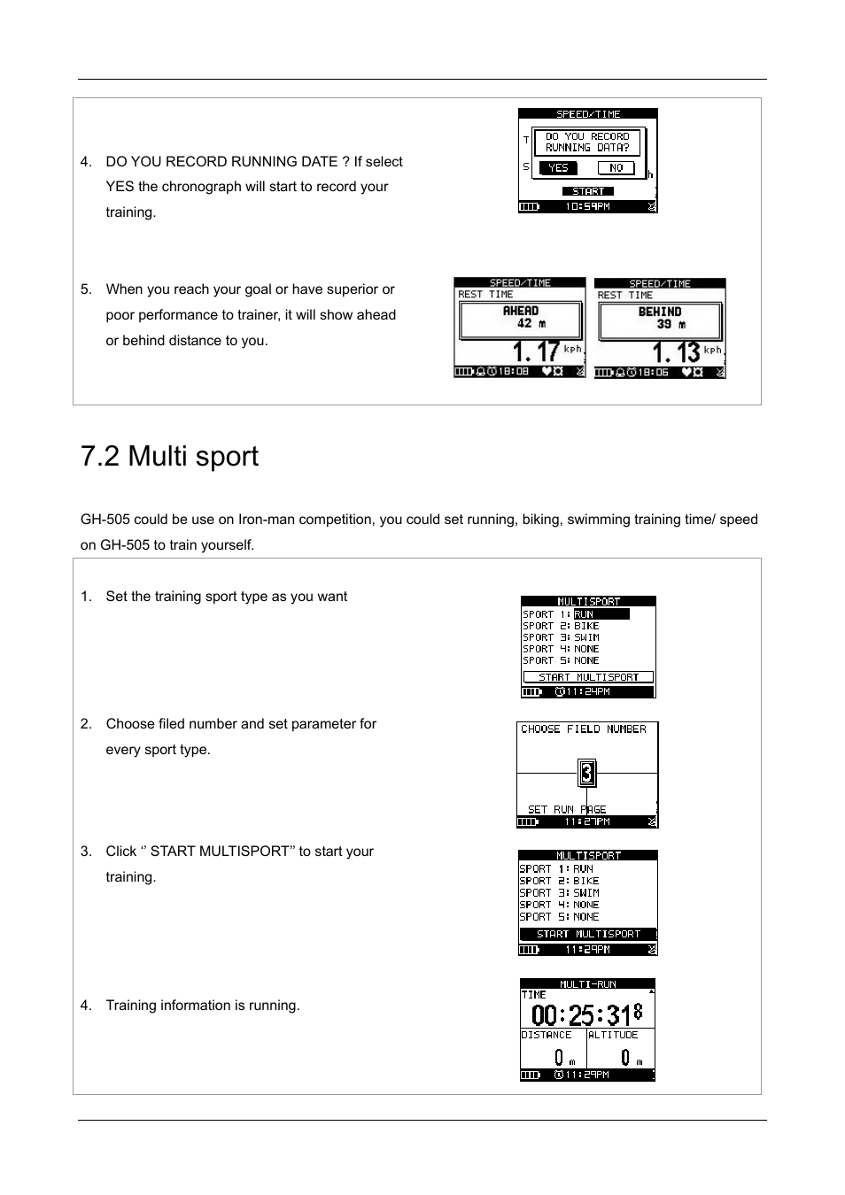 2 multi sport | GLOBALSAT GH-505 User Manual User Manual | Page 32 / 65