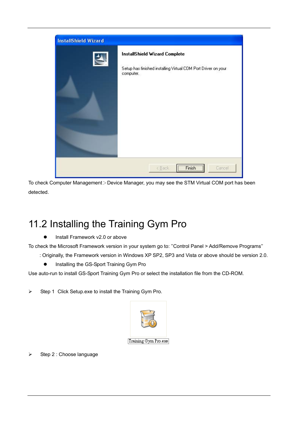 2 installing the training gym pro | GLOBALSAT GH-505 User Manual User Manual | Page 45 / 65