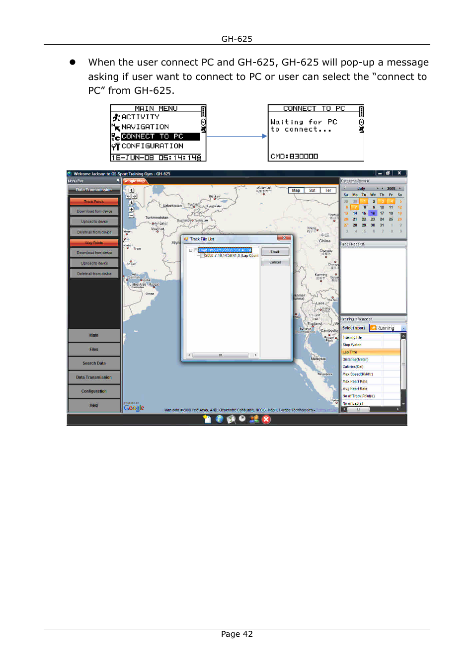 GLOBALSAT GH-625 User Manual User Manual | Page 42 / 63