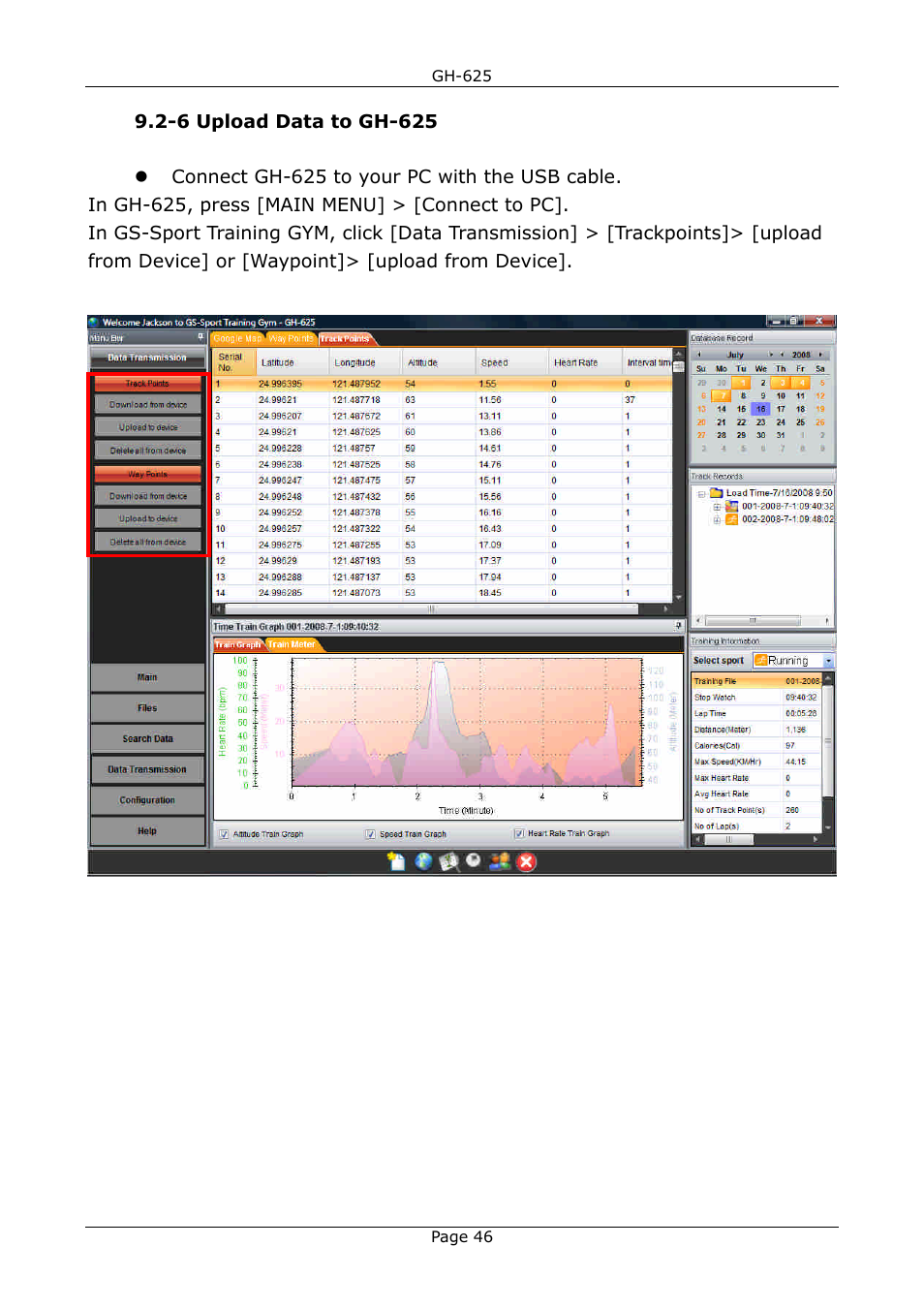 GLOBALSAT GH-625 User Manual User Manual | Page 46 / 63
