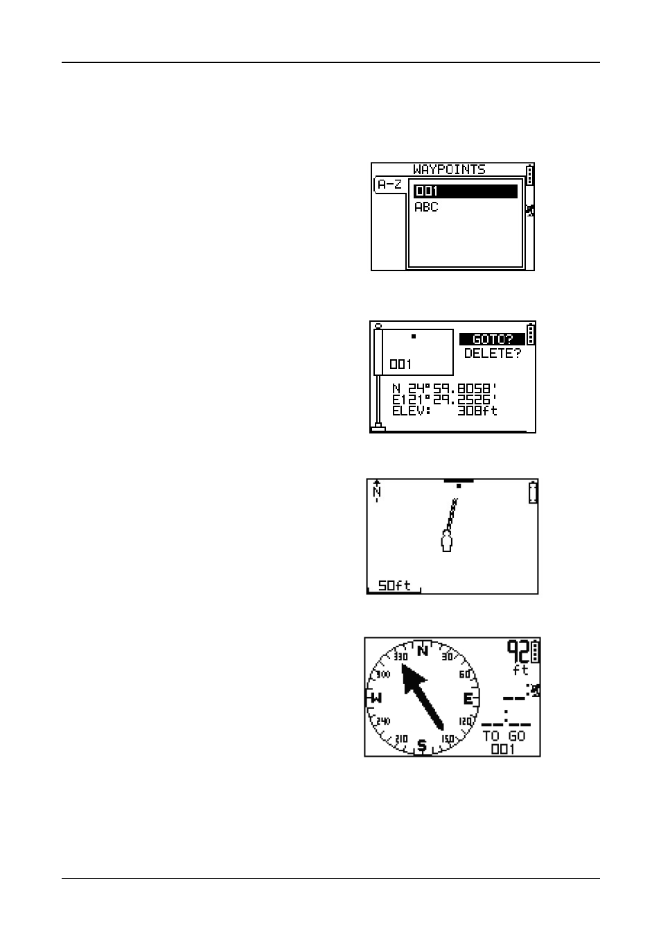 Find and go to a waypoint | GLOBALSAT GH-615 User Manual User Manual | Page 20 / 52