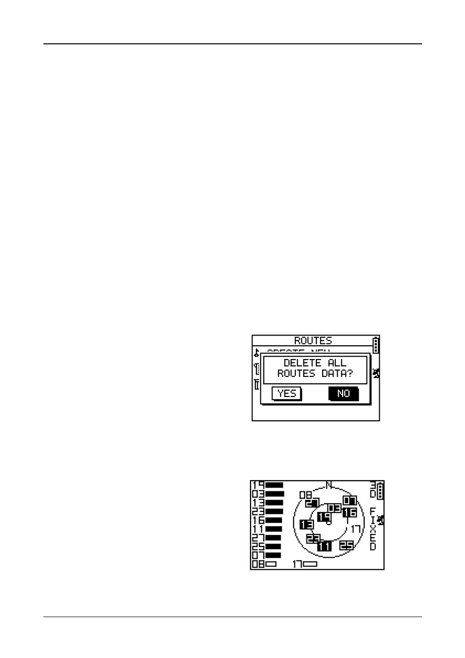 Navigate or delete a route, Delete all routes, Gps info | GLOBALSAT GH-615 User Manual User Manual | Page 23 / 52