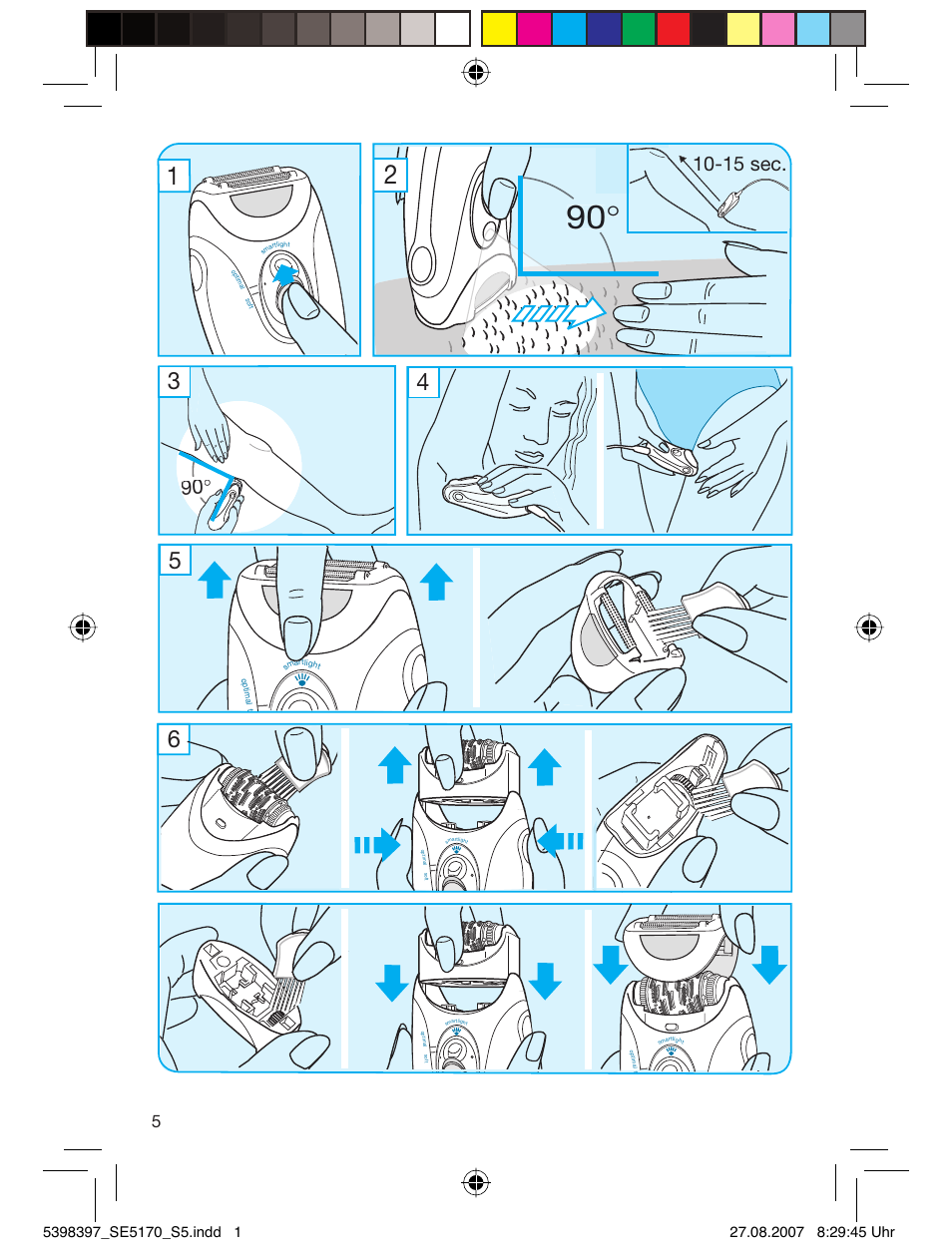15 sec | Braun 5270 User Manual | Page 4 / 67