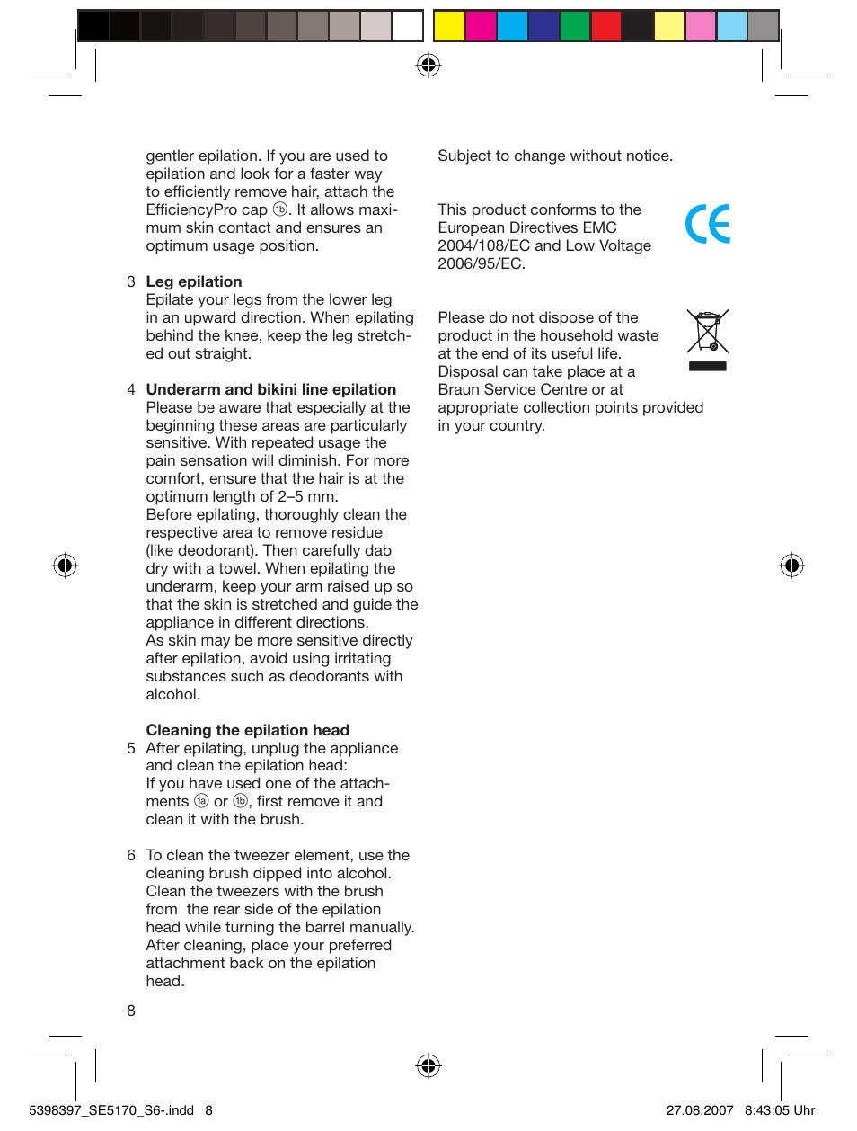Braun 5270 User Manual | Page 7 / 67