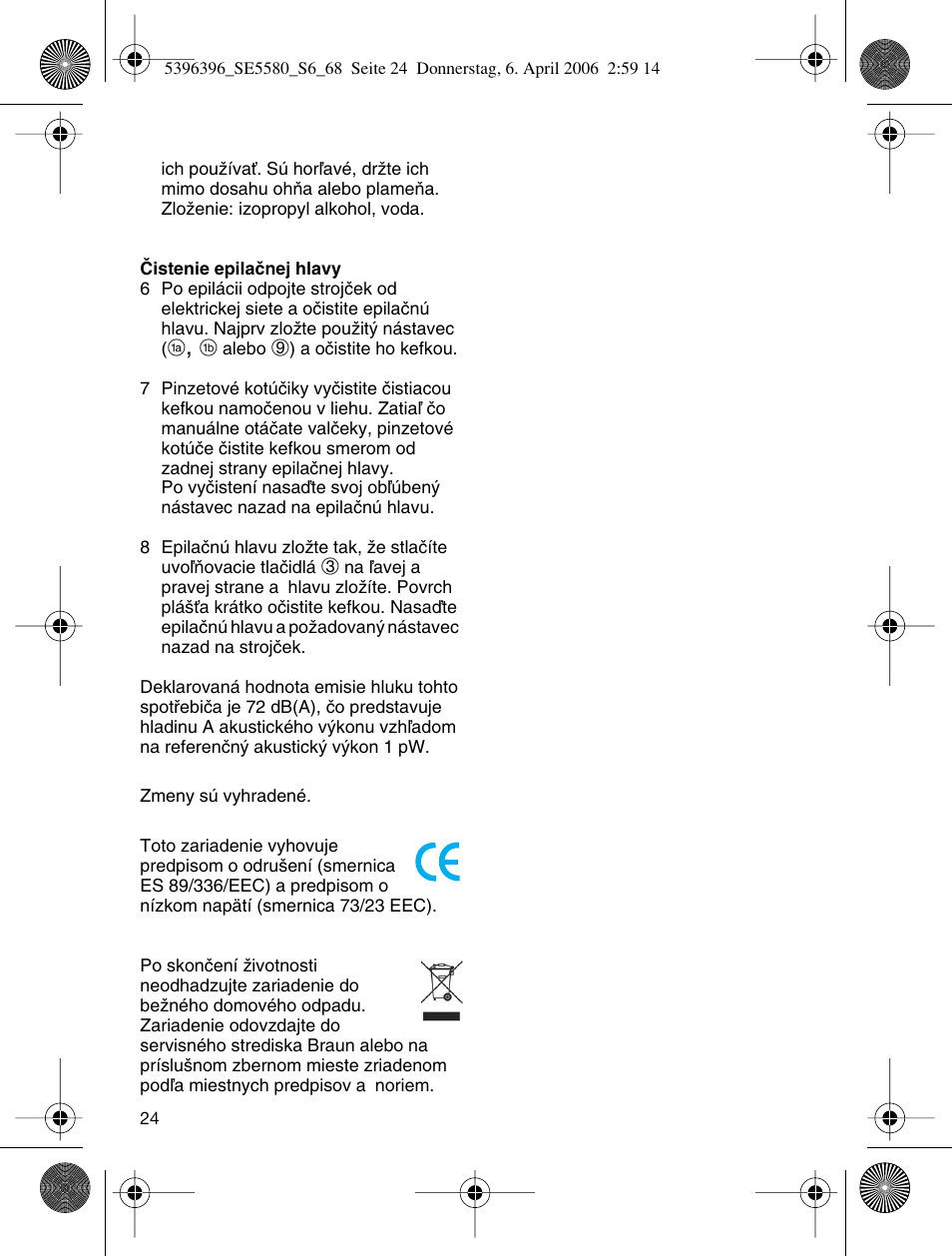 A, a | Braun 5680 User Manual | Page 23 / 67