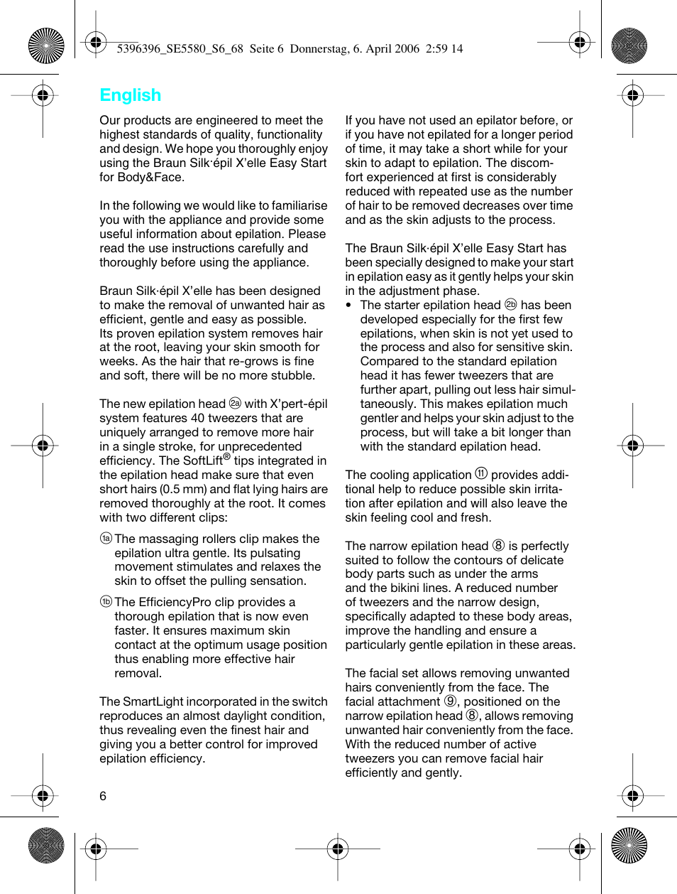 English | Braun 5680 User Manual | Page 5 / 67