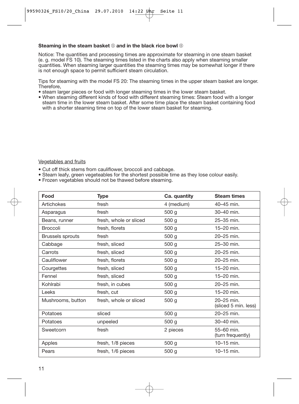 Braun MULTIQUICK FS20 User Manual | Page 11 / 14