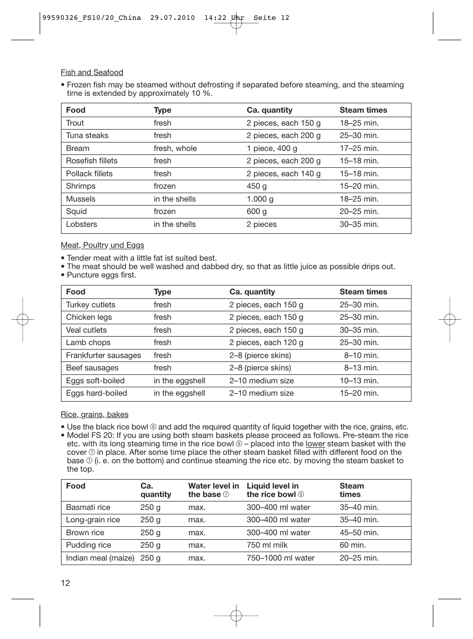 Braun MULTIQUICK FS20 User Manual | Page 12 / 14