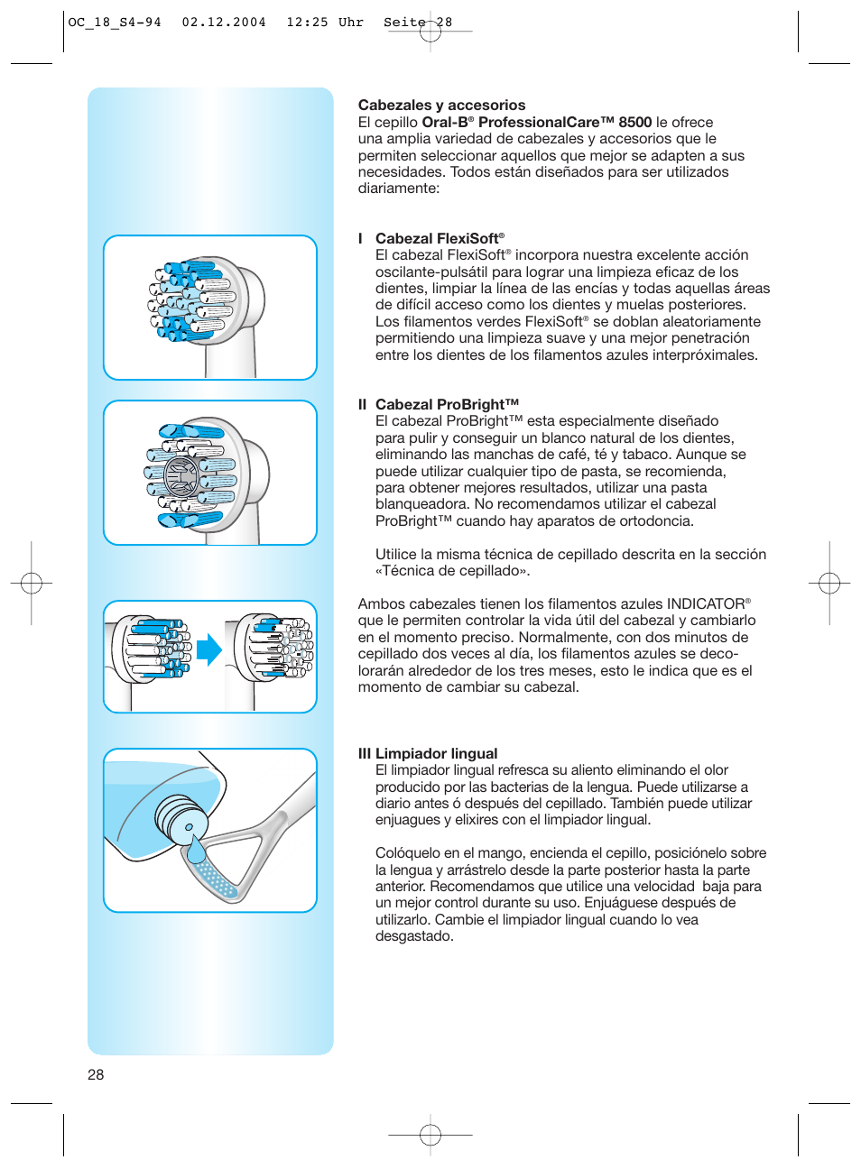 Braun 8500 Series User Manual | Page 28 / 92