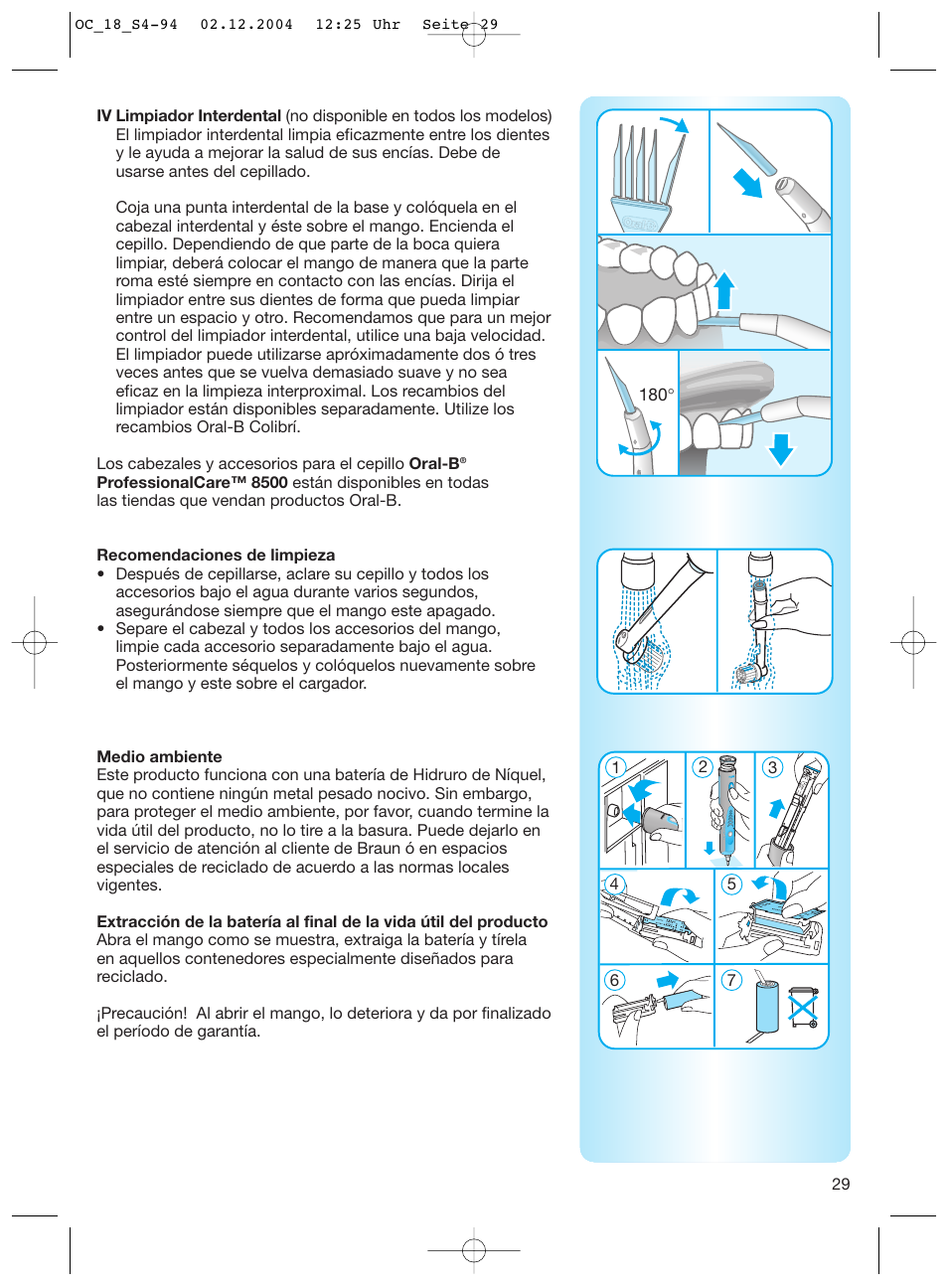 Braun 8500 Series User Manual | Page 29 / 92