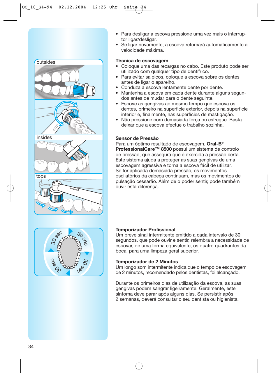 Braun 8500 Series User Manual | Page 34 / 92