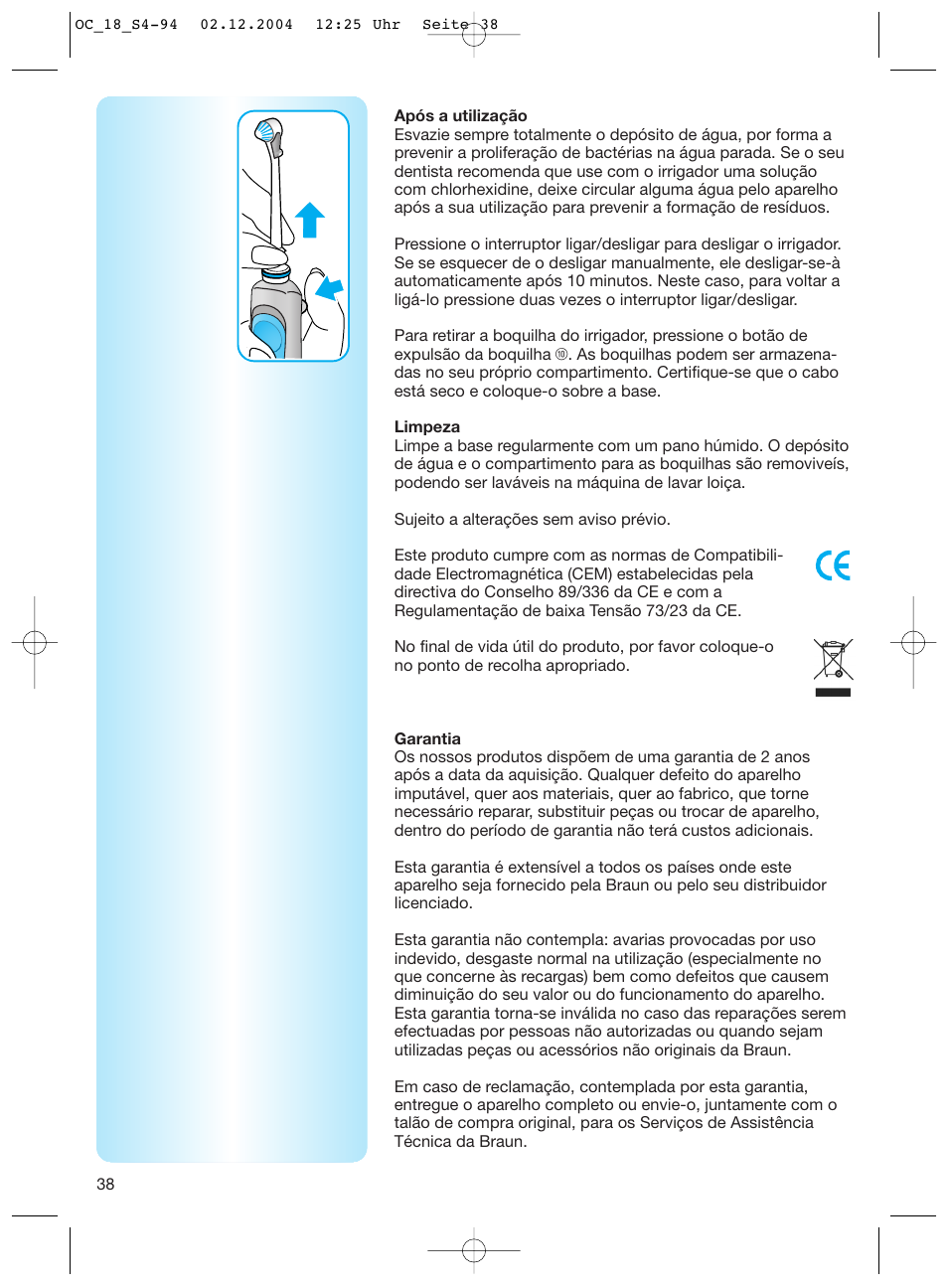 Braun 8500 Series User Manual | Page 38 / 92