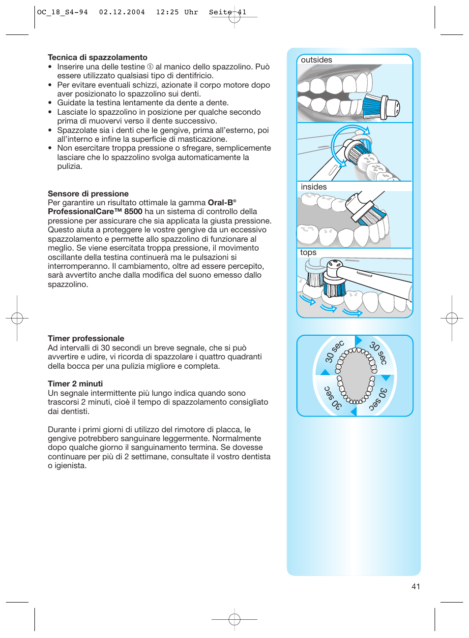 Braun 8500 Series User Manual | Page 41 / 92