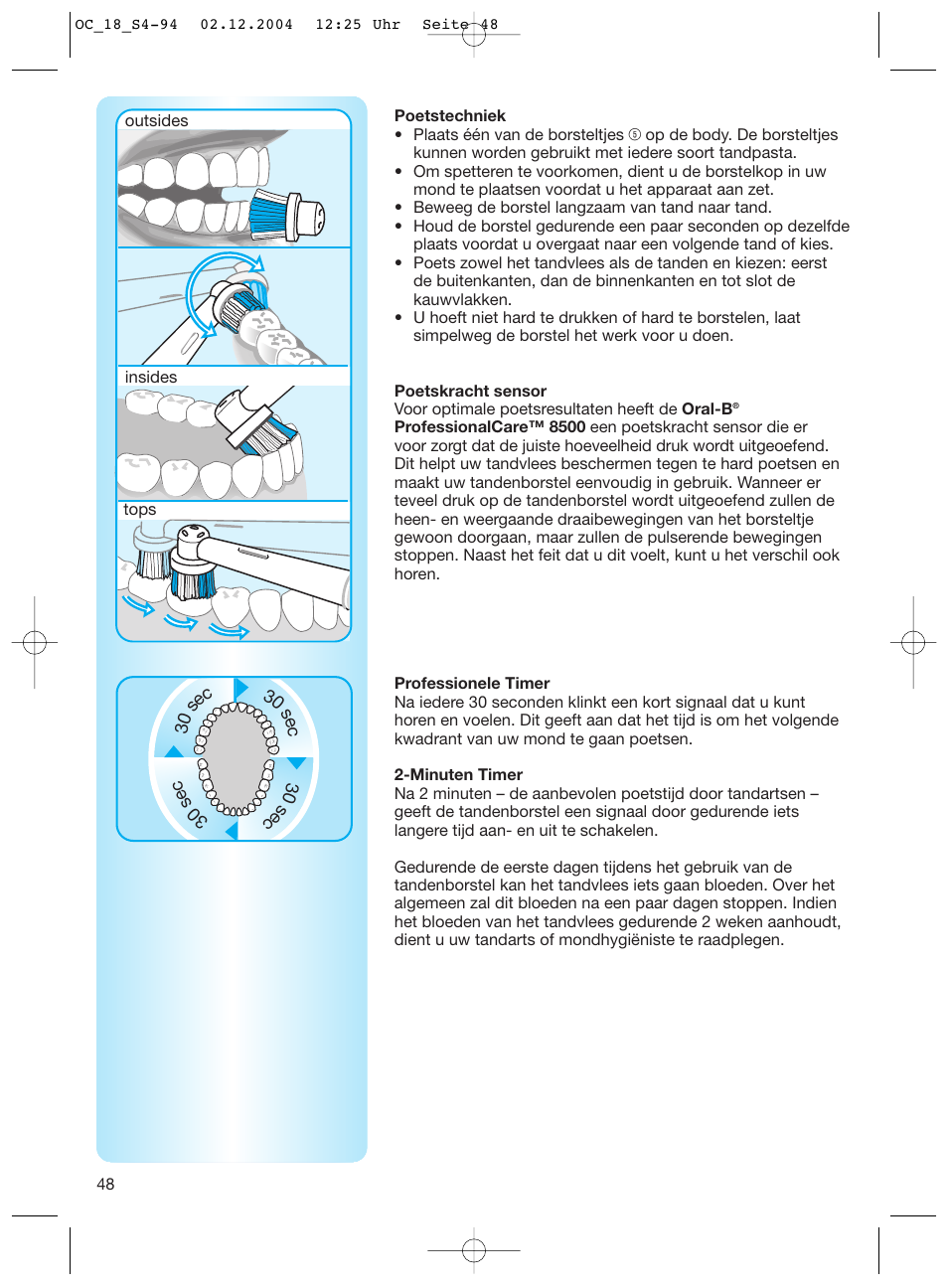 Braun 8500 Series User Manual | Page 48 / 92