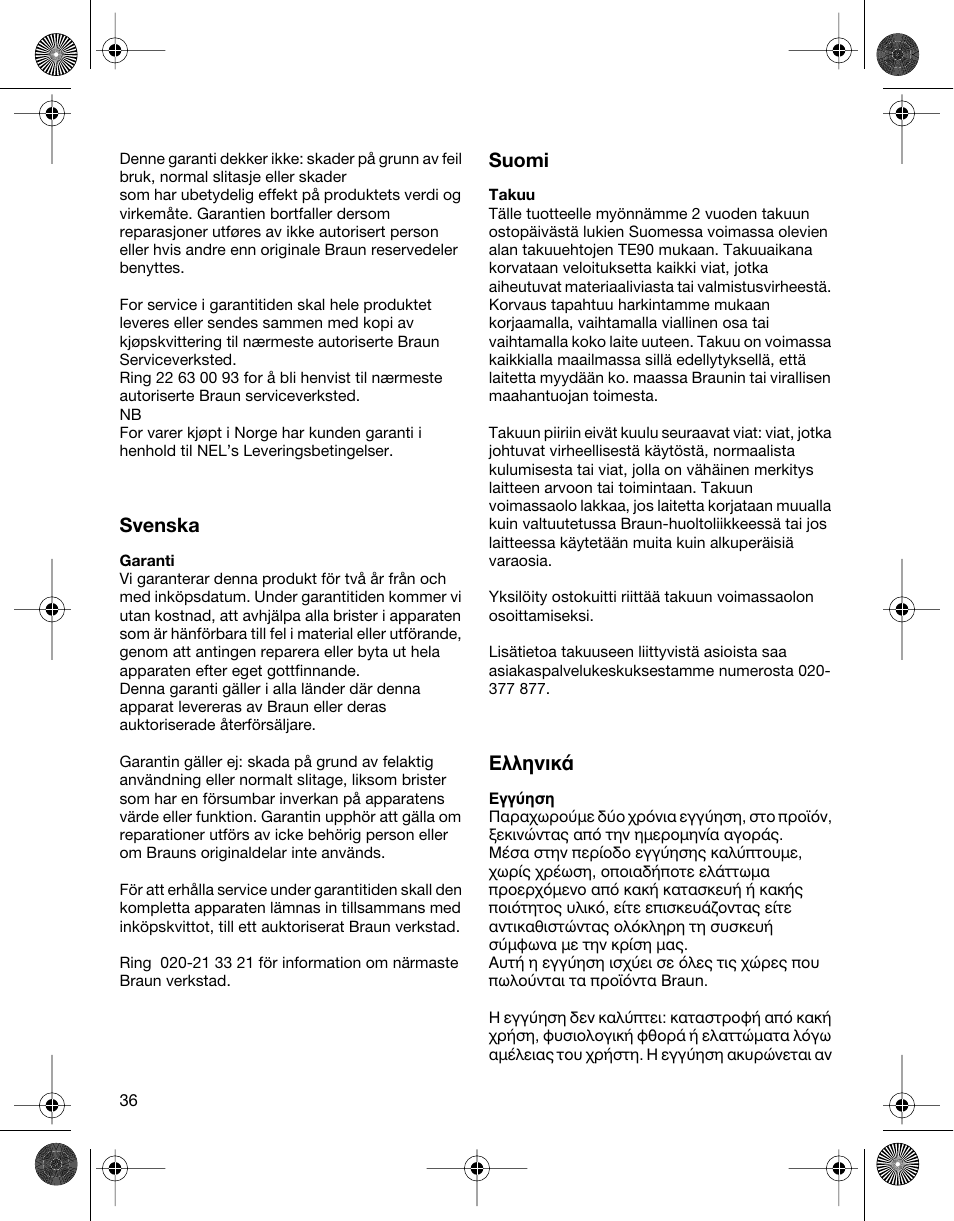 Braun 5301 User Manual | Page 35 / 40