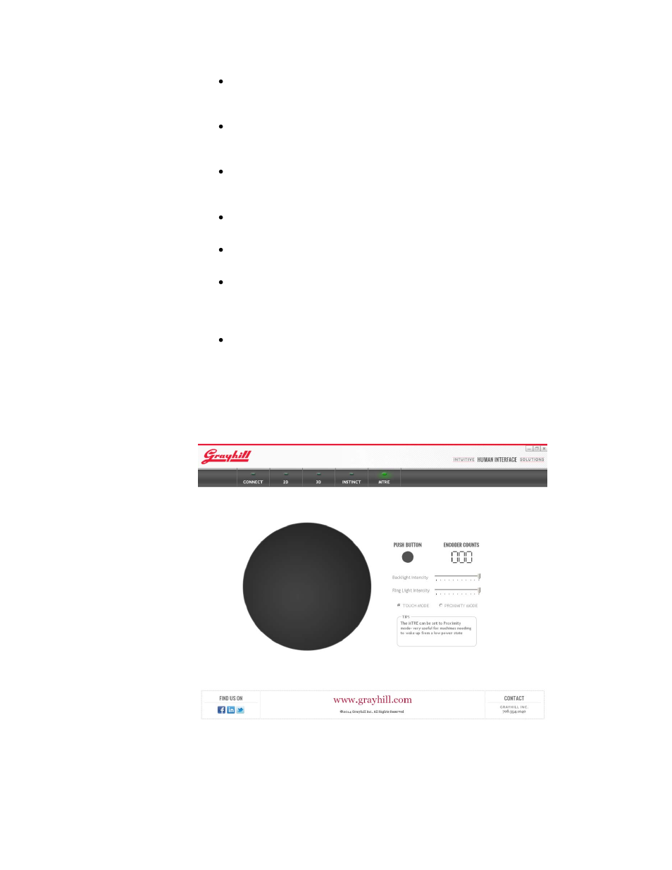 Mtre demo | Grayhill Multi-Touch Ring Encoder - Software Development Kit V3.0 User Manual | Page 10 / 19