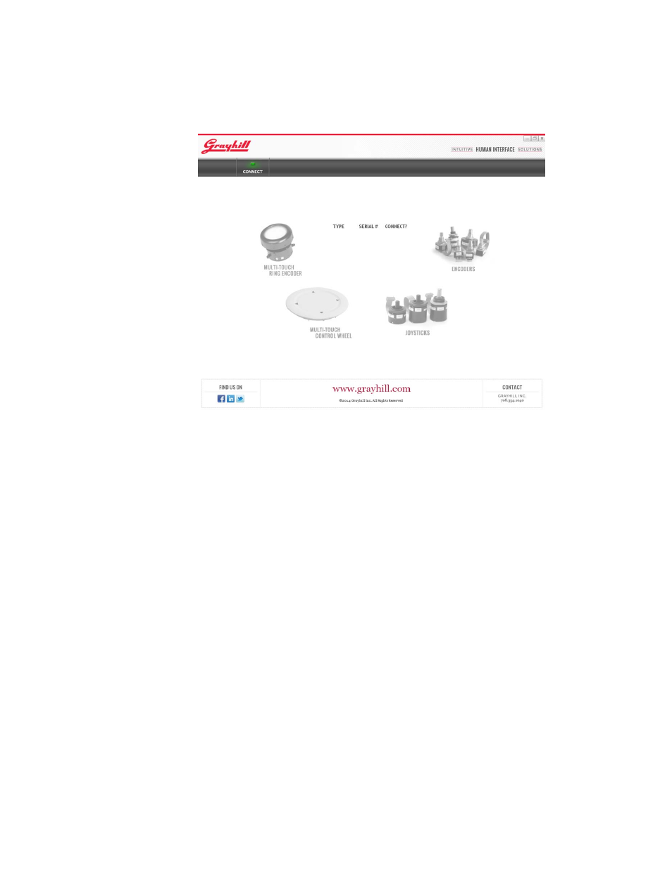 Running the demo | Grayhill Multi-Touch Control Wheel - Software Development Kit V3.0 User Manual | Page 5 / 18