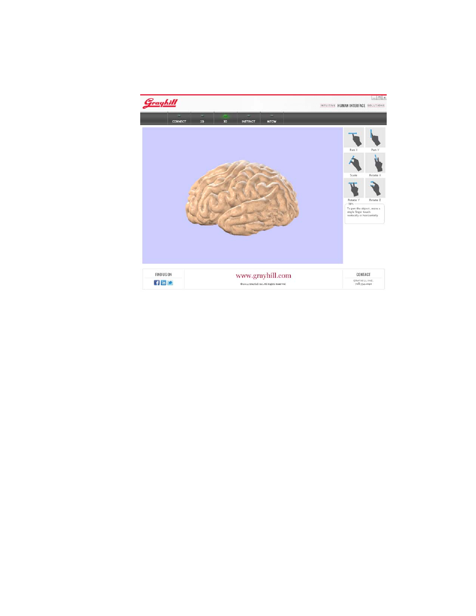 3d demo | Grayhill Multi-Touch Control Wheel - Software Development Kit V3.0 User Manual | Page 8 / 18